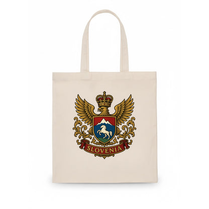 Slovenia Heritage Badge  - Tote Bag - white