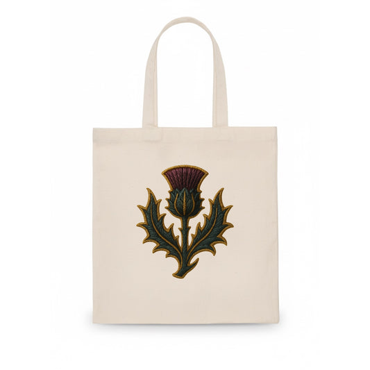 Scottish Thistle  - Tote Bag - white