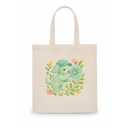 Mint Puppy - Tote Bag - white