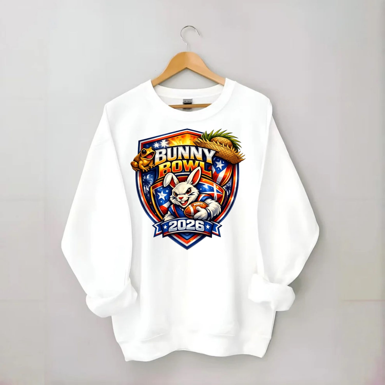 Bunny Bowl 2026 - Crewneck Sweatshirt - white