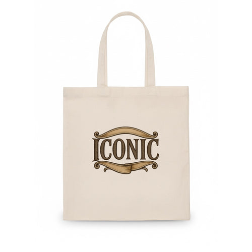 Bold typography design - ICONIC - instantly recognizable, trendsetter - Tote Bag