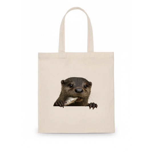 River Otter  - Tote Bag - white
