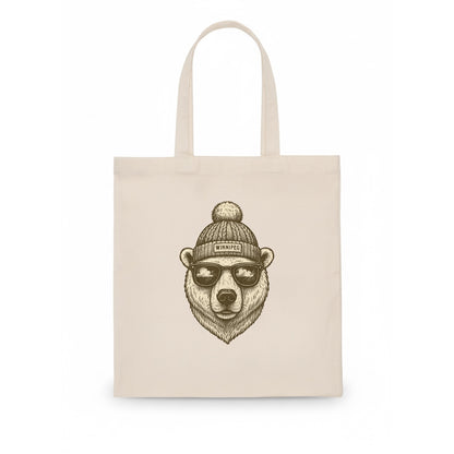 Winnipeg Polar Bear wearing Winnipeg bea - Tote Bag - white