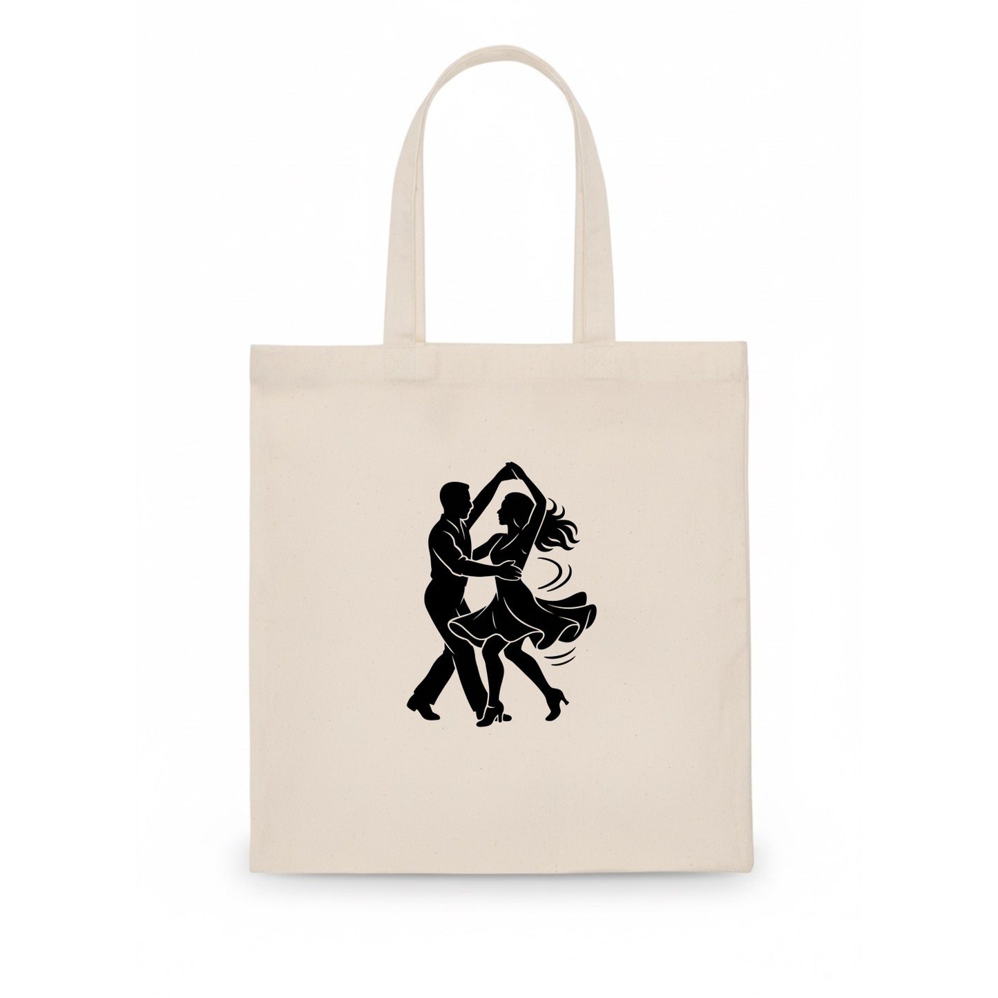 Salsa dancers spinning turn - Tote Bag - white