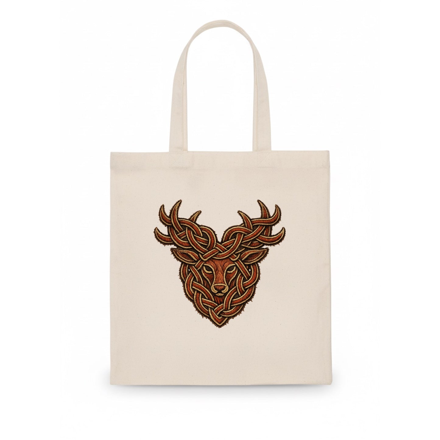 Stag Knot - Tote Bag - white