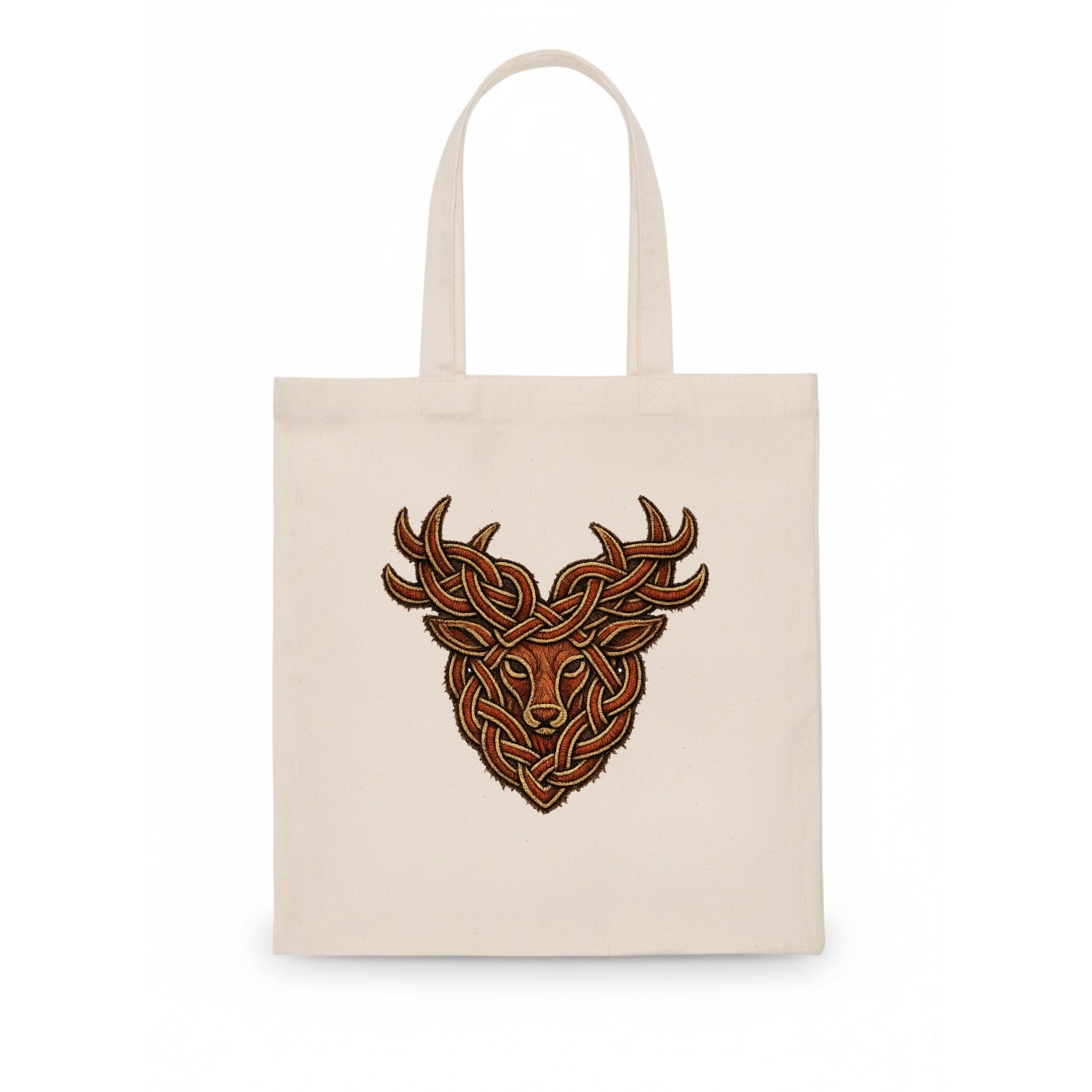 Stag Knot - Tote Bag - white