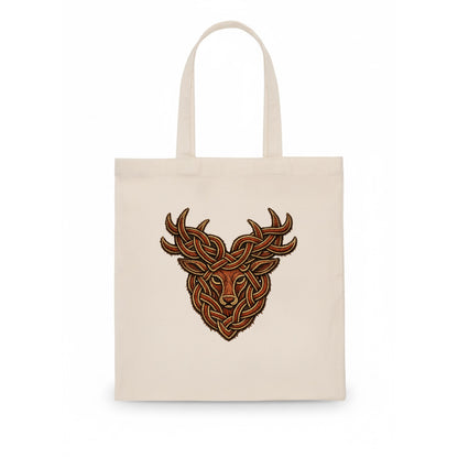 Stag Knot - Tote Bag - white