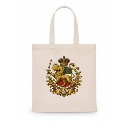 Royal Iran Coat Of Arms - Tote Bag - white