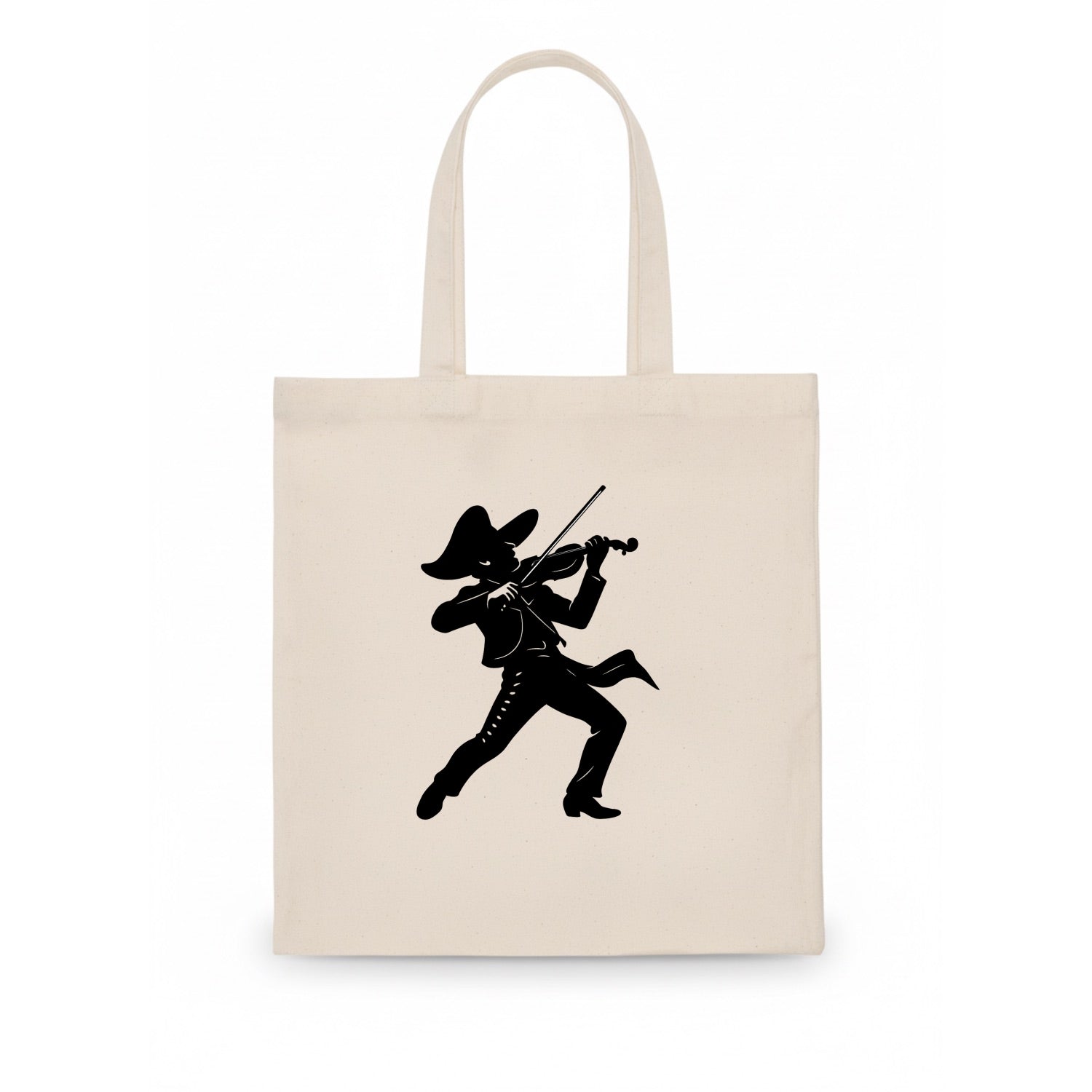 Mariachi violinist passionate performance - Tote Bag - white