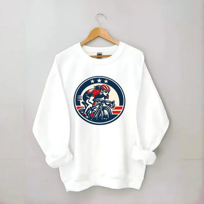 Speed Queen Emblem - Crewneck Sweatshirt - white