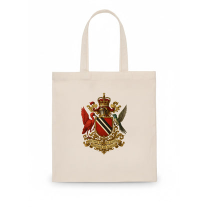 Trinidad Scarlet Ibis Emblem  - Tote Bag - white