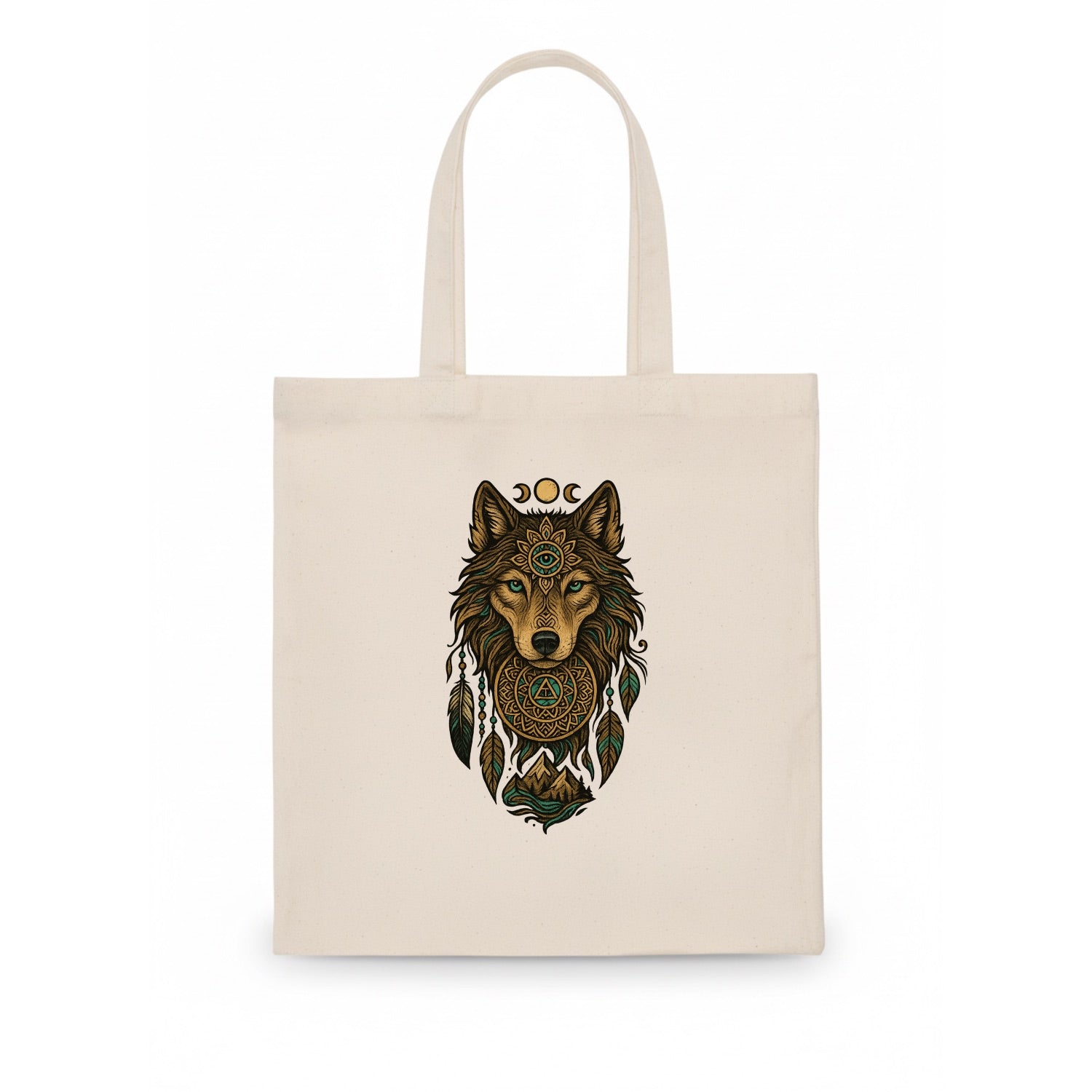 Tattoo Wolf Flash  - Tote Bag - white