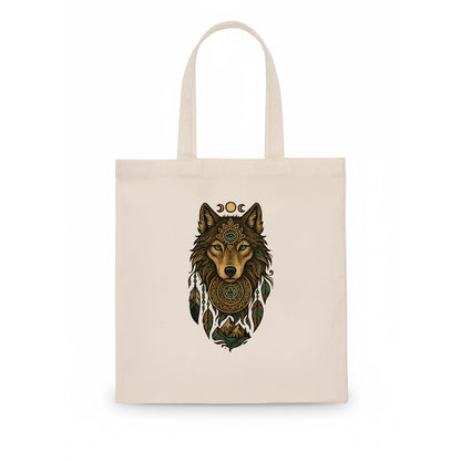 Tattoo Wolf Flash  - Tote Bag - white