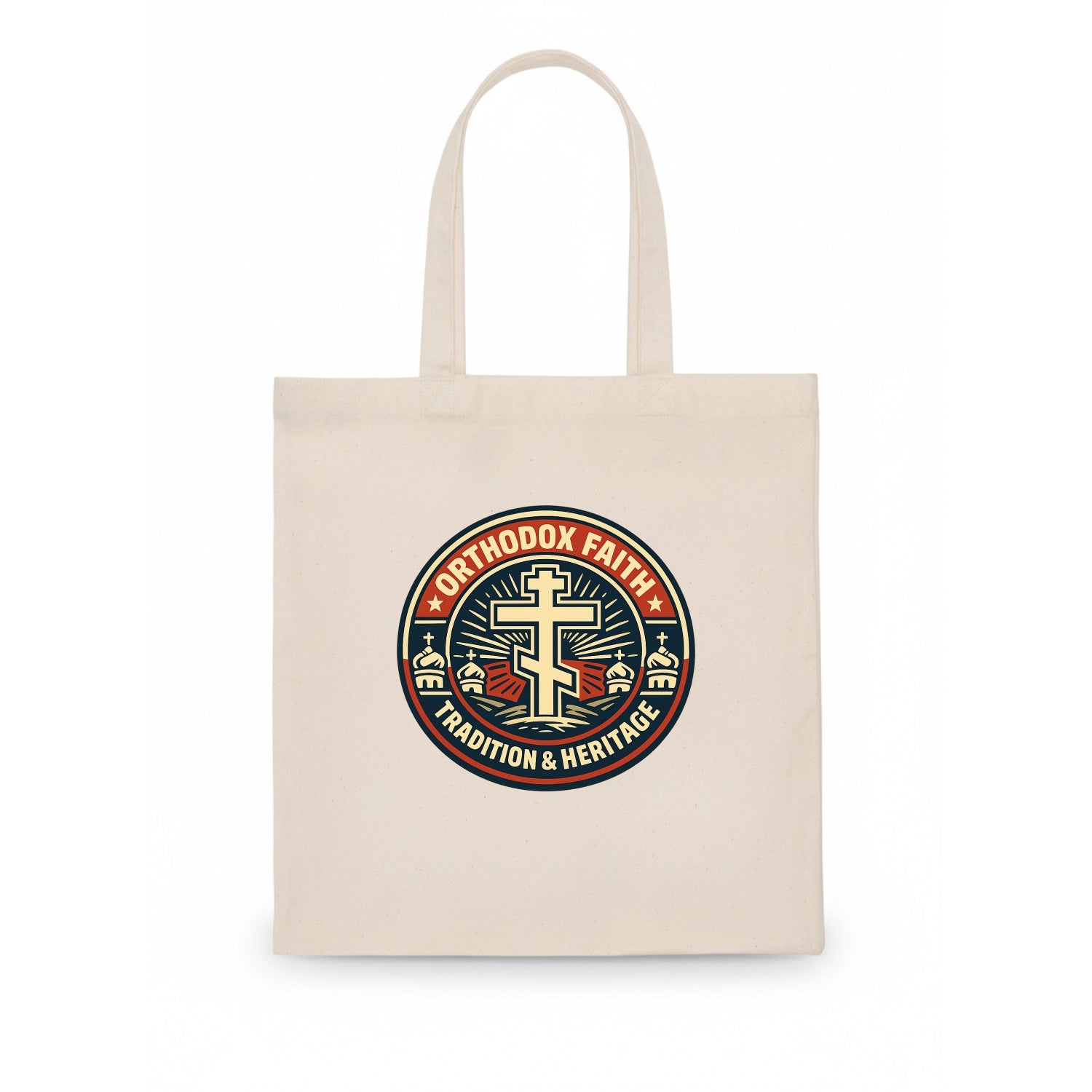 Faithful Heritage Emblem - Tote Bag - white