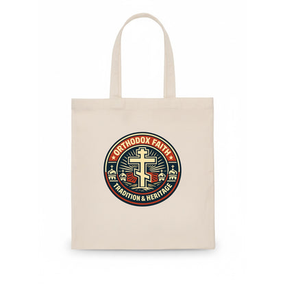 Faithful Heritage Emblem - Tote Bag - white