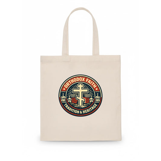 Faithful Heritage Emblem - Tote Bag - white