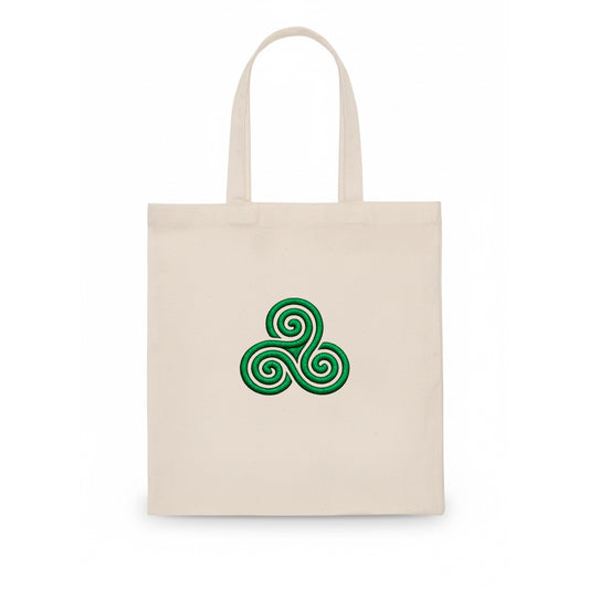 Triple Spiral - Tote Bag - white
