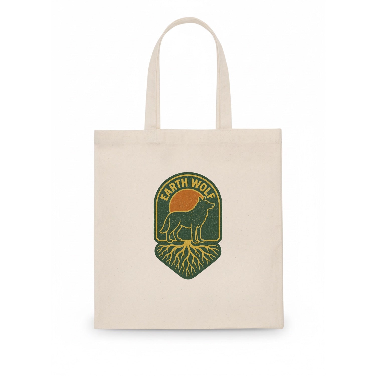 Earth Wolf Roots  - Tote Bag - white