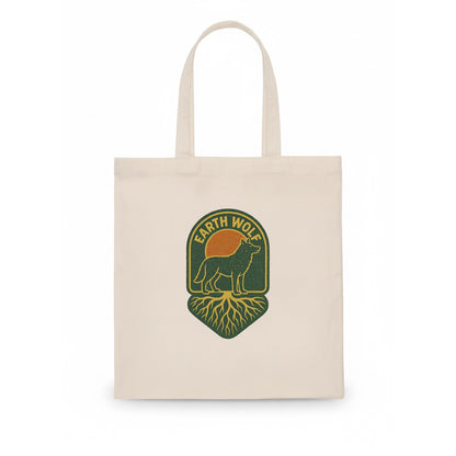 Earth Wolf Roots  - Tote Bag - white