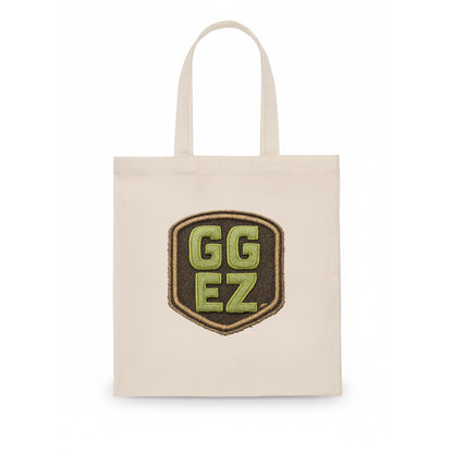 GG EZ - victory text in neon green , easy win - Tote Bag - white