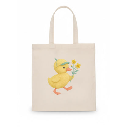 Yellow Duckling - Tote Bag - white