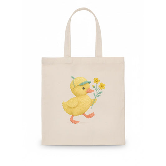 Yellow Duckling - Tote Bag - white
