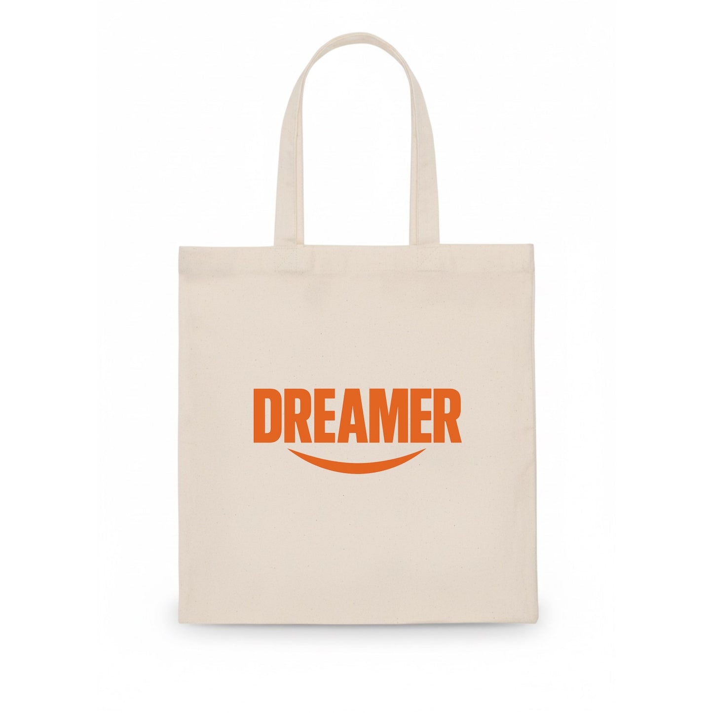 Bold typography design - "DREAMER" - imagination, seeing possibilities - Tote Bag - white