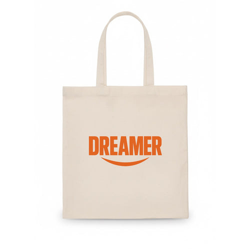 Bold typography design - DREAMER - imagination, seeing possibilities - Tote Bag