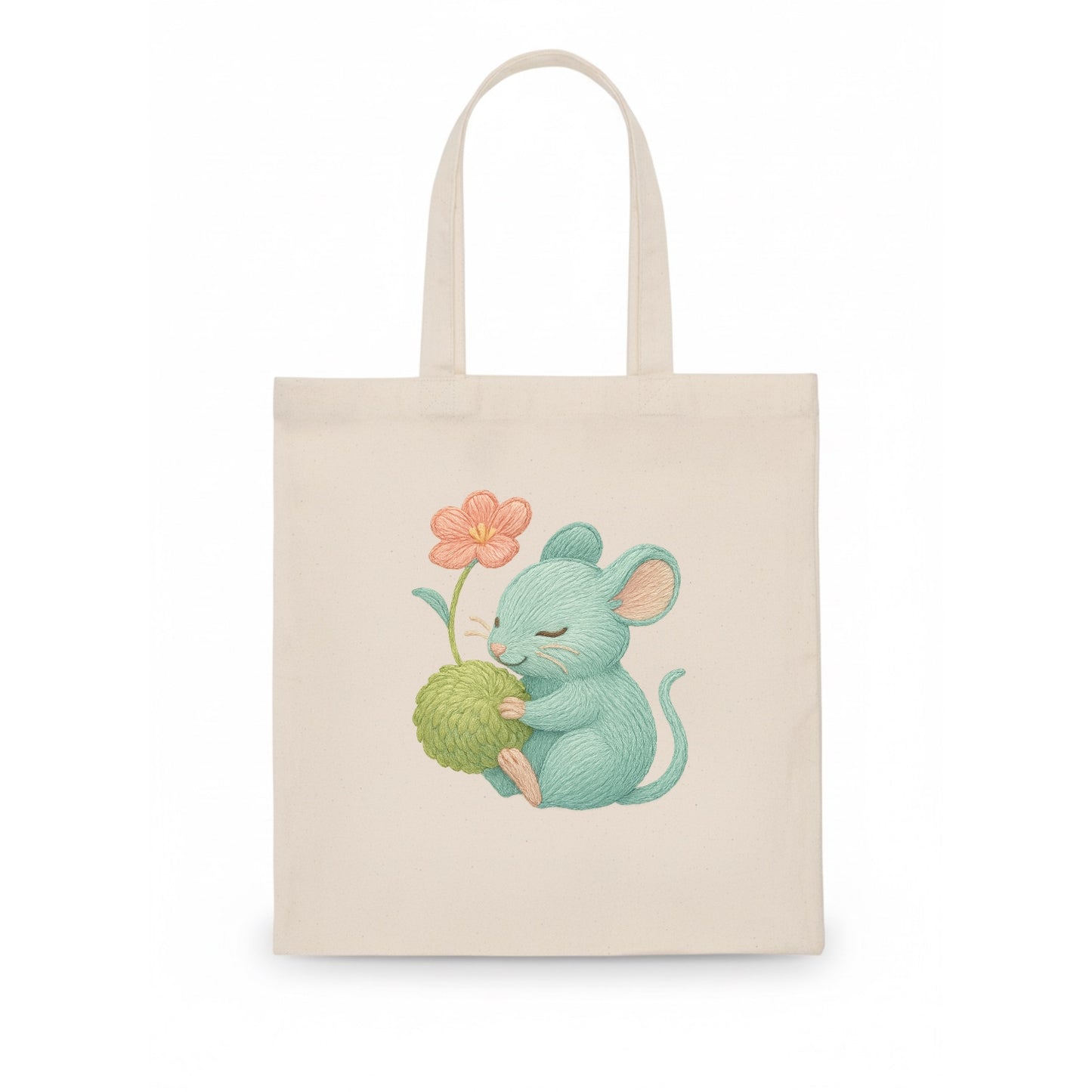 Mint Mouse - Tote Bag - white