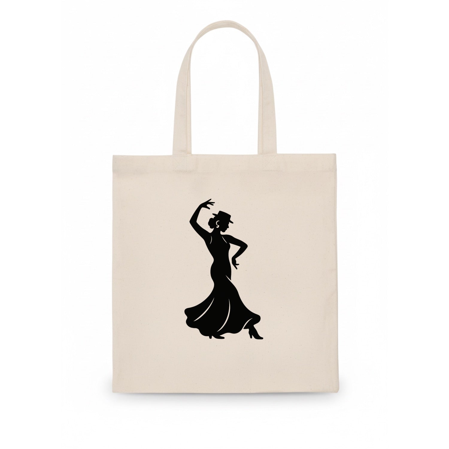 Flamenco dancer passionate stance - Tote Bag - white