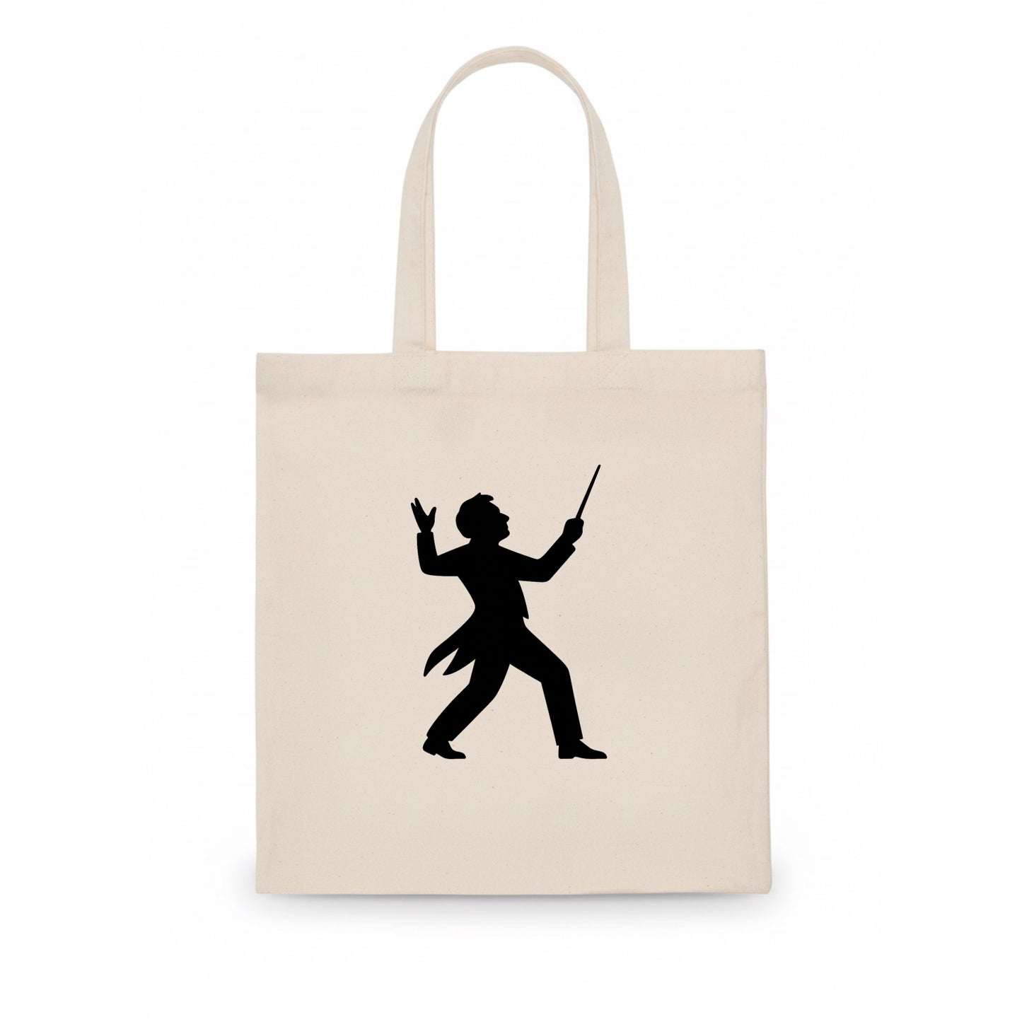 Conductor leading orchestra passionately - Tote Bag - white