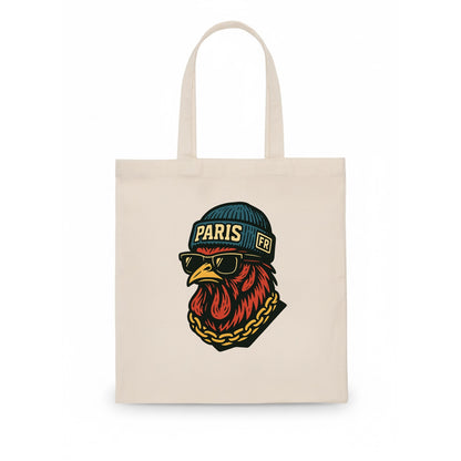 Paris Rooster - Tote Bag - white