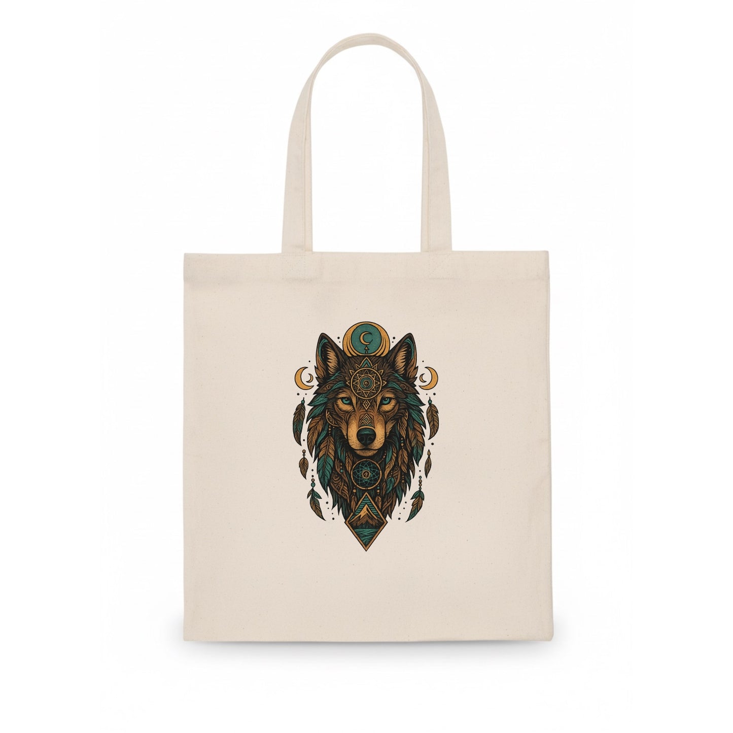 Retro 80s Wolf  - Tote Bag - white