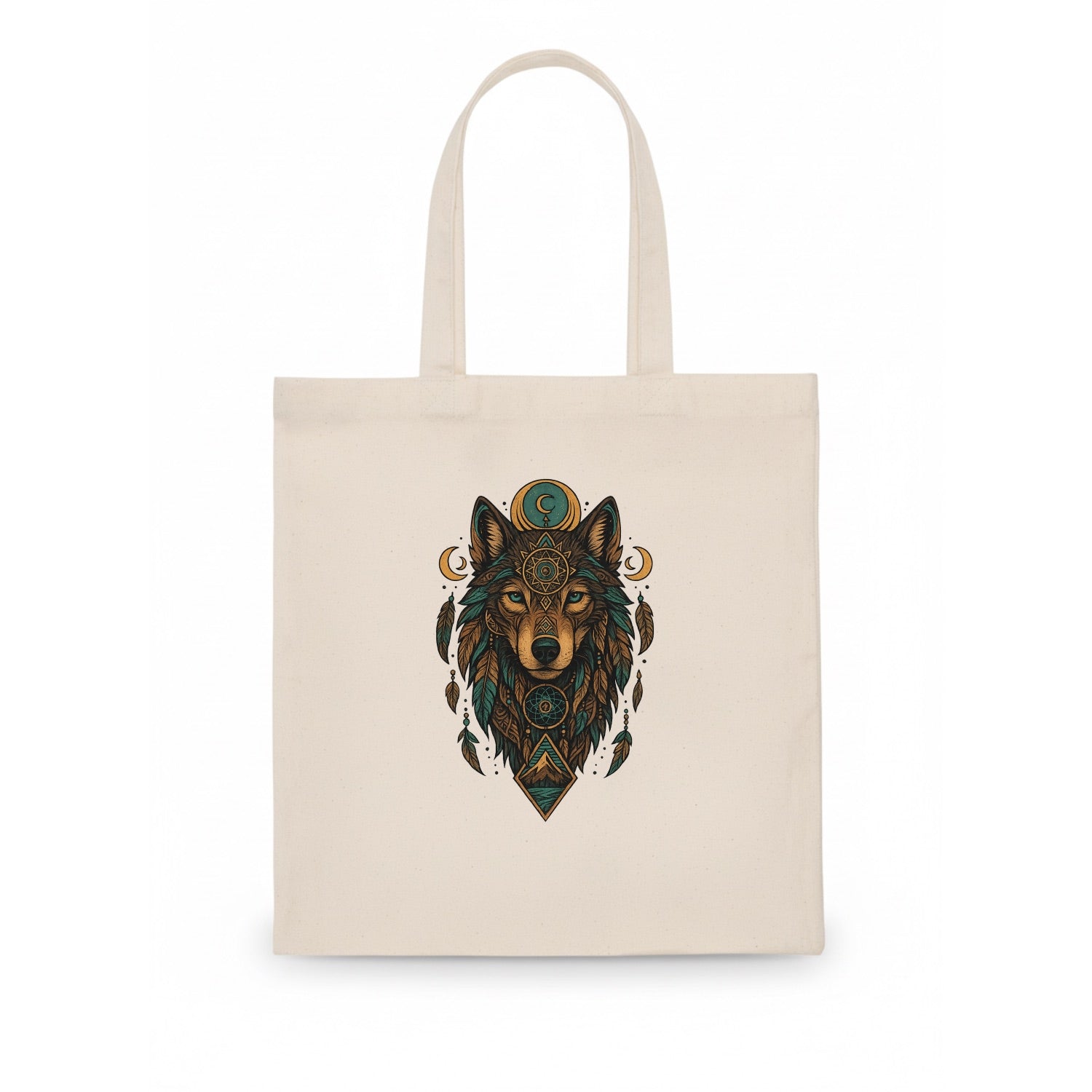 Retro 80s Wolf  - Tote Bag - white