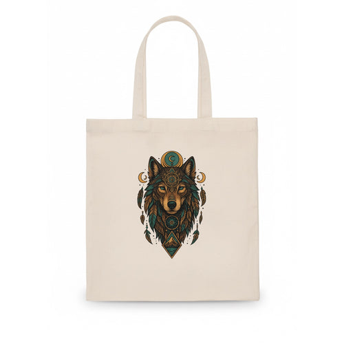 Retro 80s Wolf  - Tote Bag