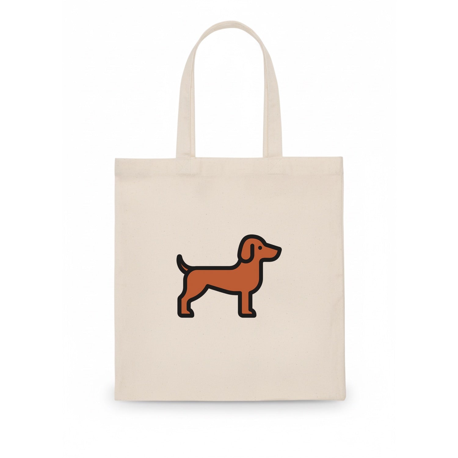 Vizsla - Rust colored flat side profile - Tote Bag - white