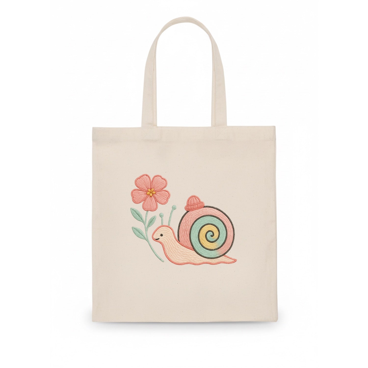 Coral Snail - Tote Bag - white