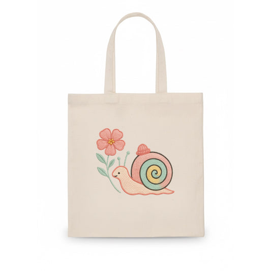 Coral Snail - Tote Bag - white