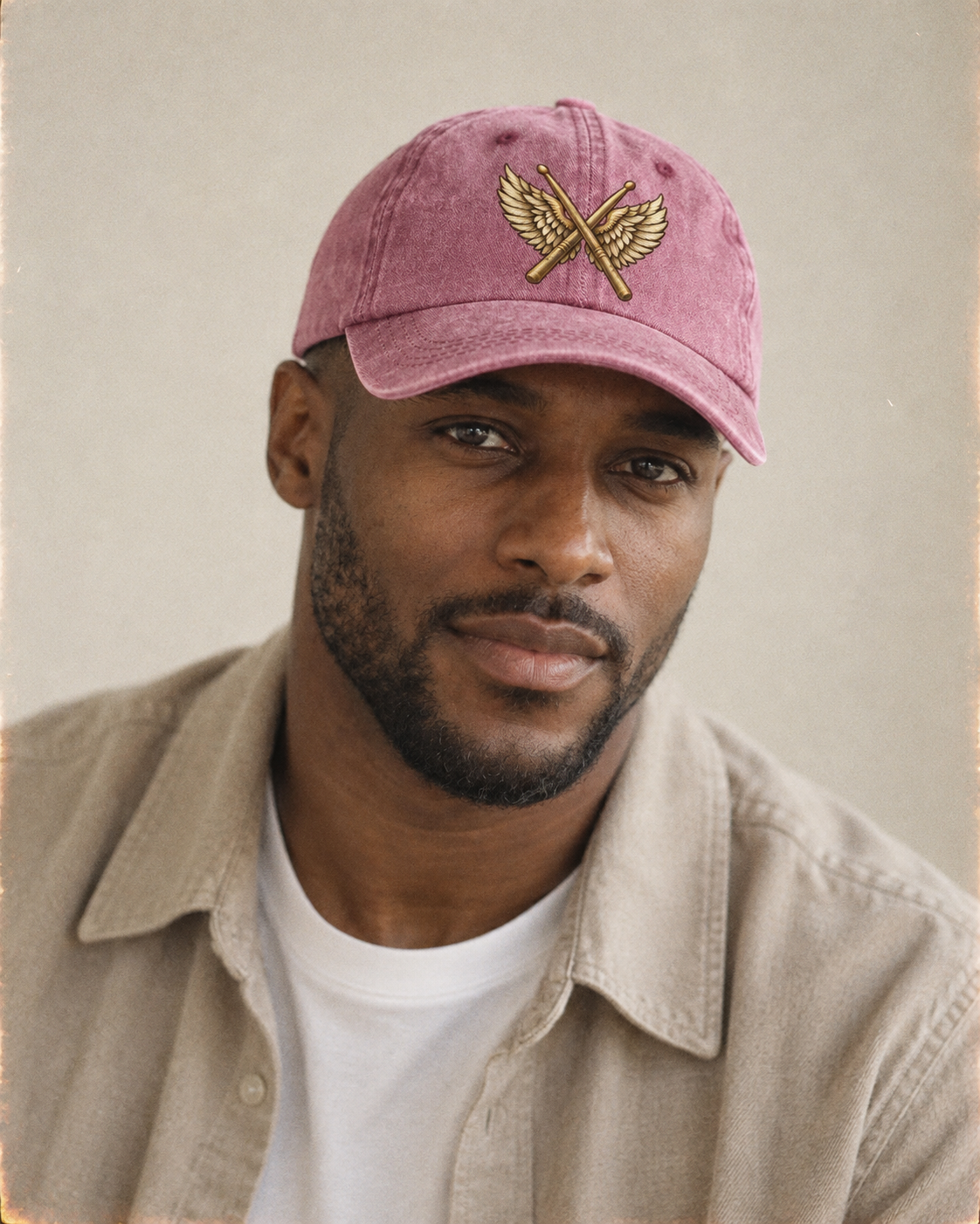 Model wearing the cap