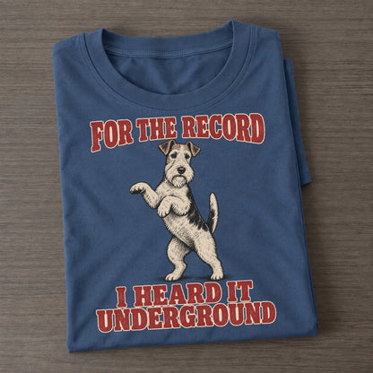 Wire Fox Terrier Dog Declarations Classic T-shirt – Twilight Navy