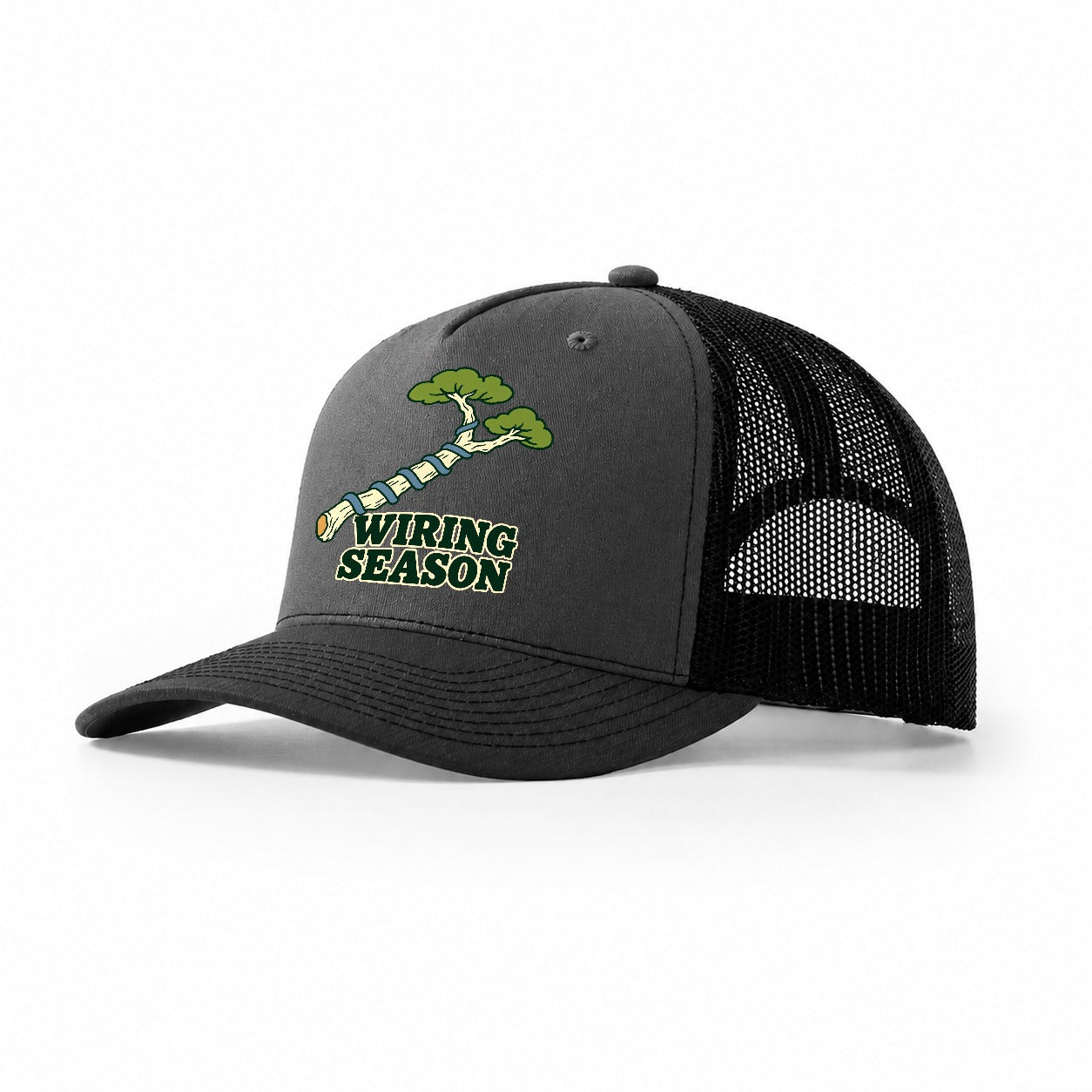 Wiring Season Bonsai Trucker Hat – Dark Grey Black
