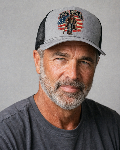 Studio model wearing the hat