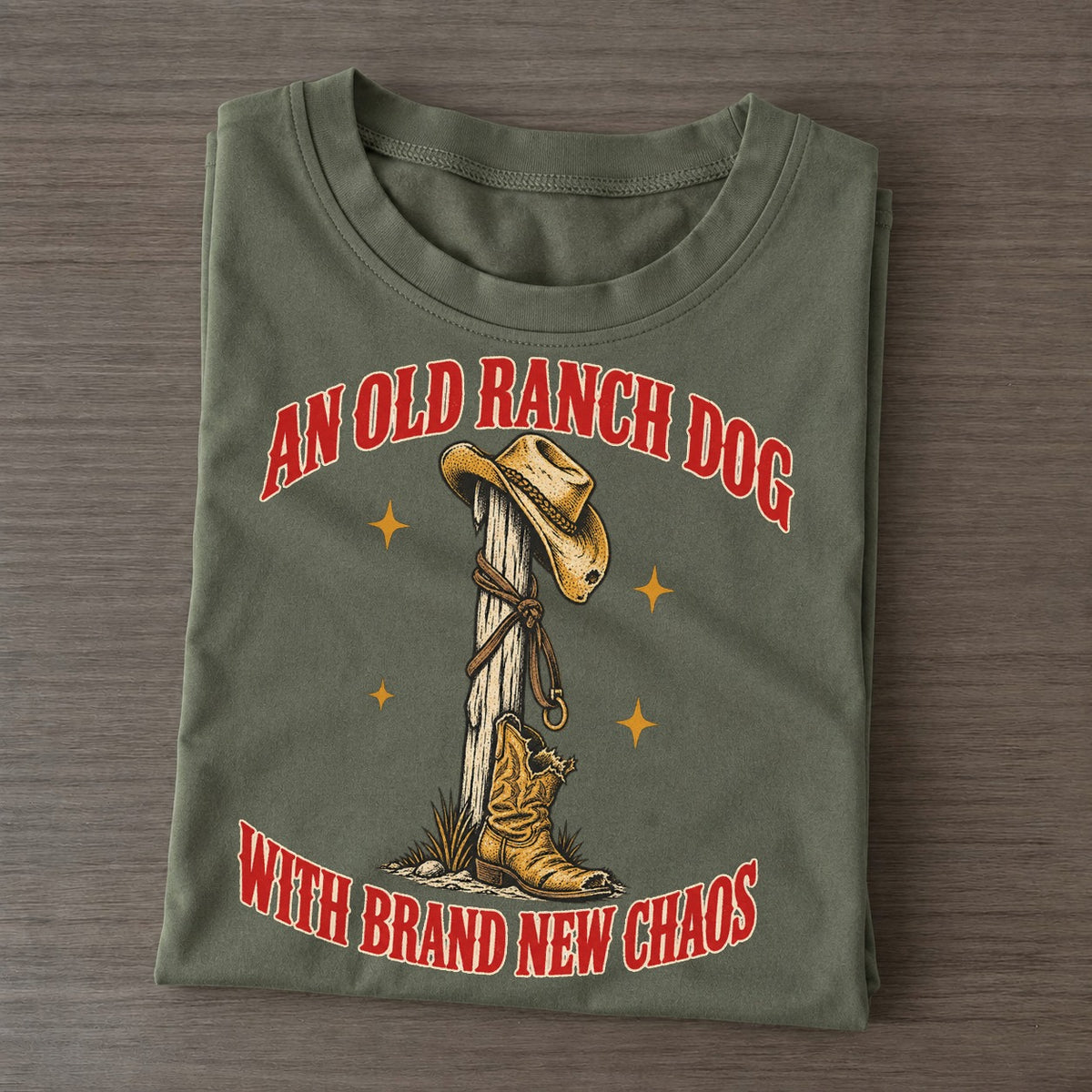 With Brand New Chaos Unhinged Affirmations Classic T-shirt – Army Green