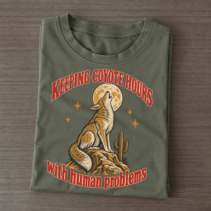 With Human Problems Unhinged Affirmations Classic T-shirt – Army Green