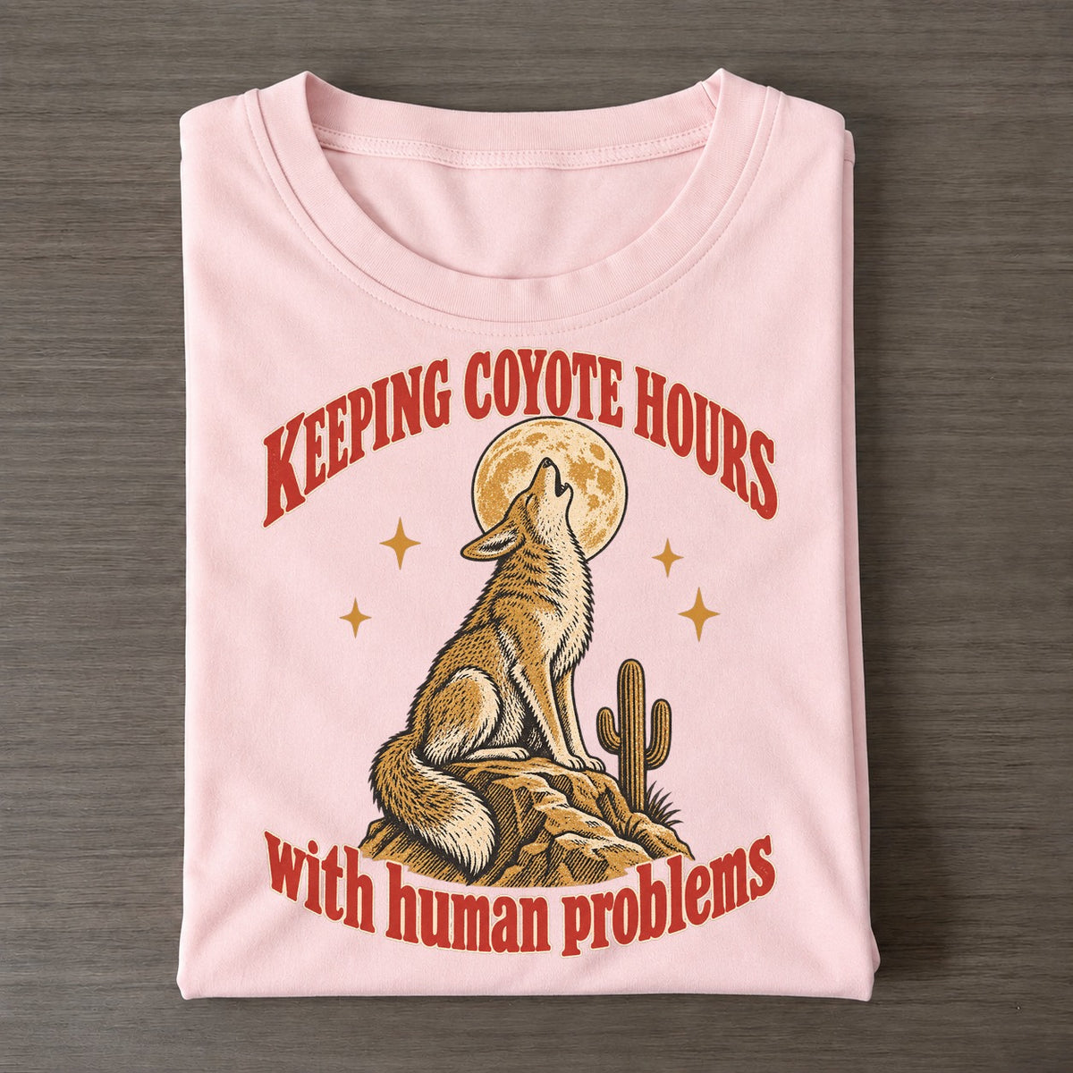 With Human Problems Unhinged Affirmations Classic T-shirt – Pink
