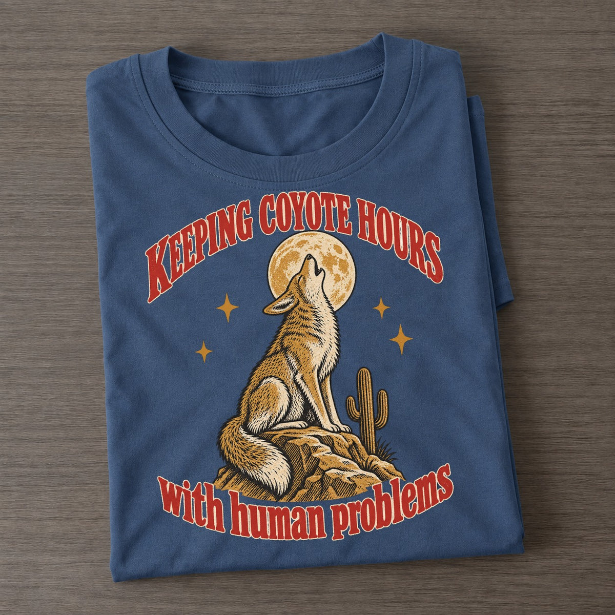 With Human Problems Unhinged Affirmations Classic T-shirt – Twilight Navy