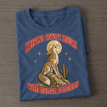 With Human Problems Unhinged Affirmations Classic T-shirt – Twilight Navy