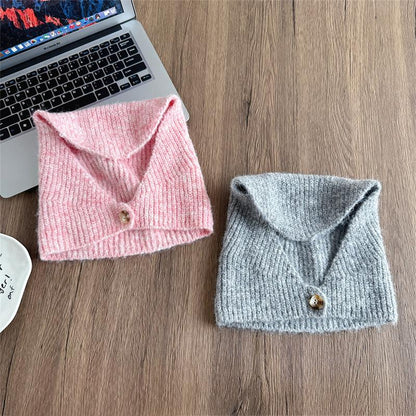 Women's Slouchy Knitted Beanie, Korean Trendy Autumn Winter Warm Ear-Protective Cold Hat