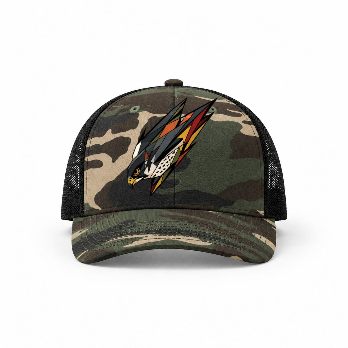 Woodland Camo-Black — front view
