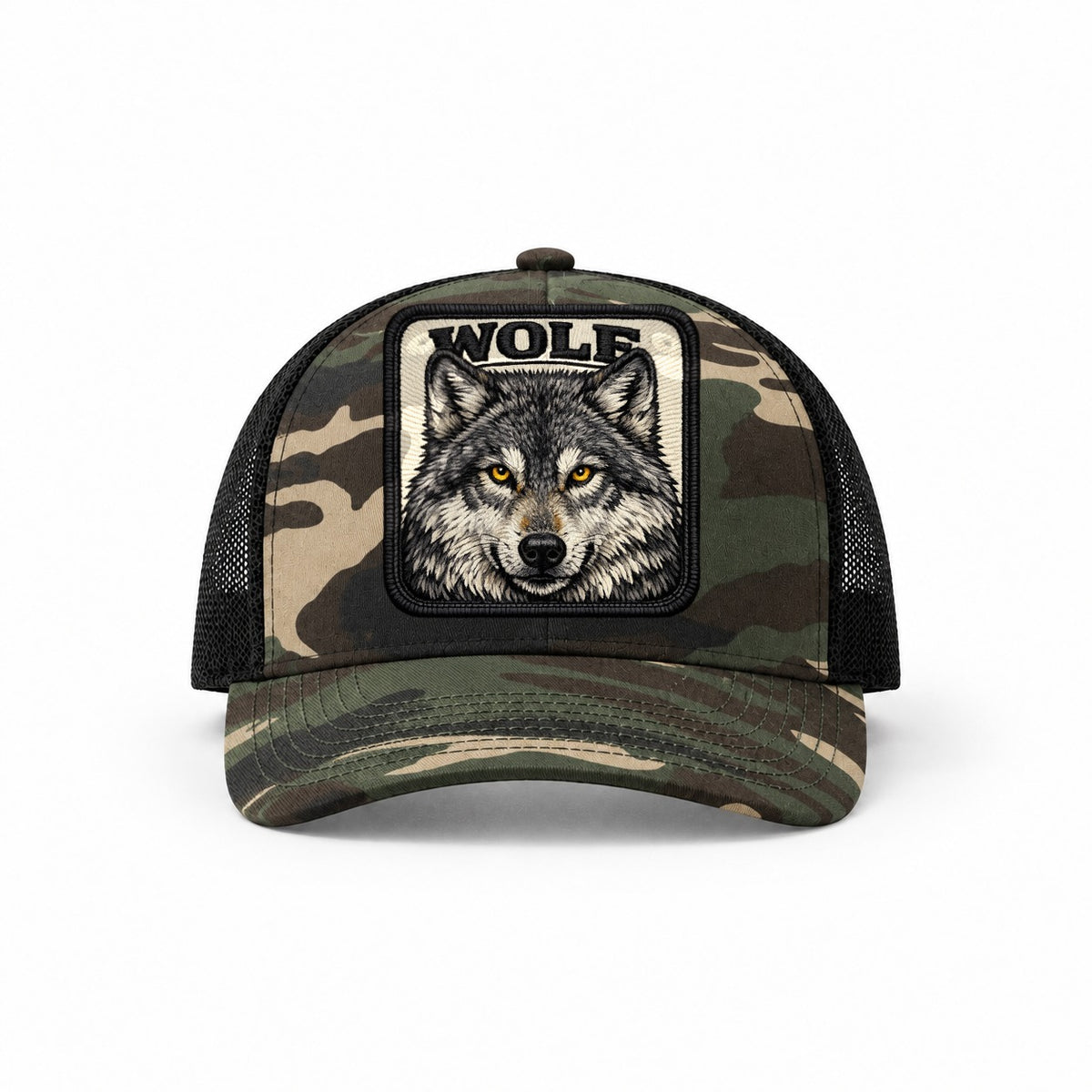 Woodland Camo-Black — front view
